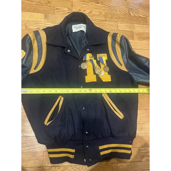 Northern Port Huron Band Varsity Letterman Jacket Michigan Wool With Medals - Picture 7 of 16